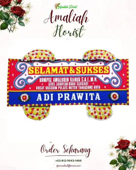 Papan Bunga Ucapan Selamat Jragan